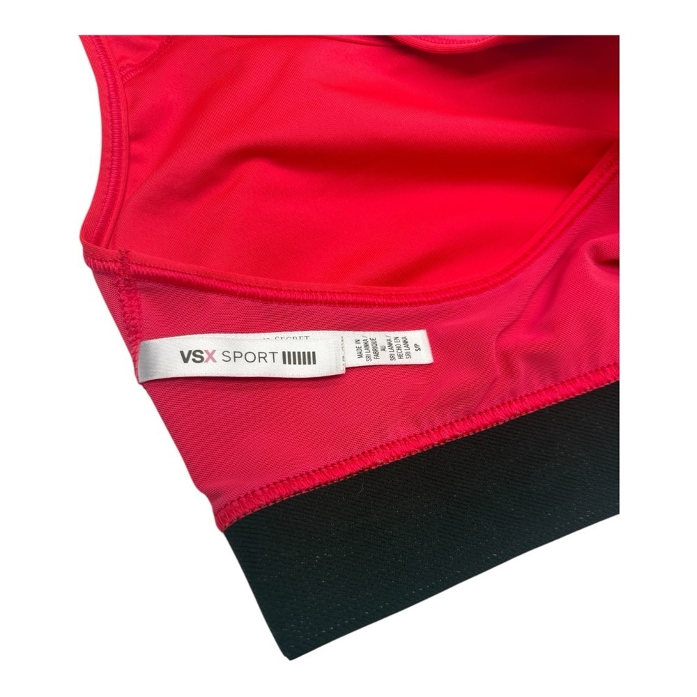 VSX Victoria’s Secret Sport Bra Neon Pink Racerback Sz S/P - Picture 8 of 10